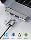 Адаптер Перехідник GT USB на USB 3.0 Bodasan Gray (W050728), фото 3