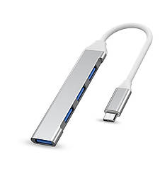 Адаптер Перехідник GT Type-C 3.1 на USB 3.0 для MacBook iMac Bodasan Gray (W050722)