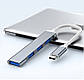Адаптер Перехідник GT Type-C 3.1 на USB 3.0 для MacBook iMac Bodasan Gray (W050722), фото 4