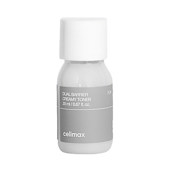 Бар'єрний зволожуючий тонер із молочною текстурою Celimax Dual barrier Creamy Toner мініатюра 20 мл