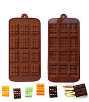 Силіконова форма для шоколаду, форма Міні-шоколадки (коричневий)