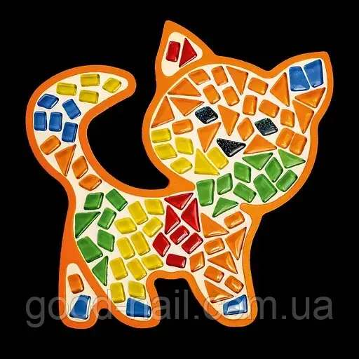 Скляна мозаіка "Кошеня" набір для творчості, фото 1