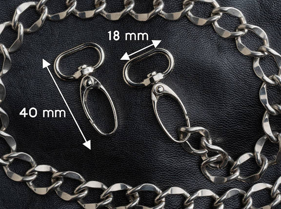 Карабін. 40мм. Під стрічку 18мм, фото 1