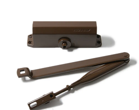 Дверний доводчик з ножицями ASSA  ABLOY DC110 до 65 кг до 1100 мм колір RAL8014 коричневий