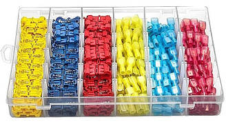 Набір клем T-подібних обтискних 0.5-4.0 мм PWR з ізоляцією 120 шт (ЕК050764)