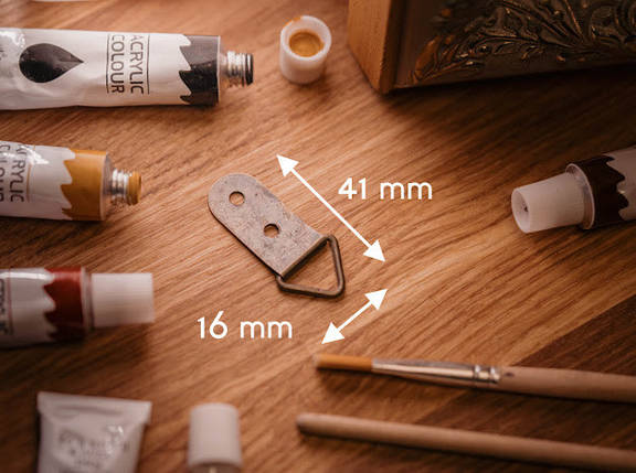 Підвіс для картин. Колір "стара латунь". 41х16мм, фото 1