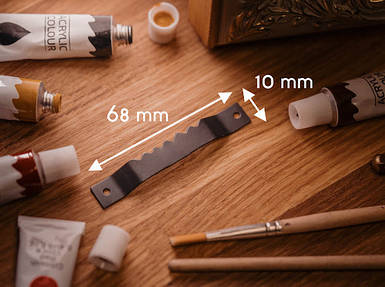 "Крокодил" для рамок. Колір чорний. 68х10мм