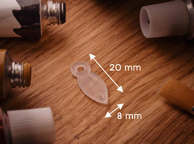 Фіксатор для рамок. Пластик. Прозорий. 20х8мм