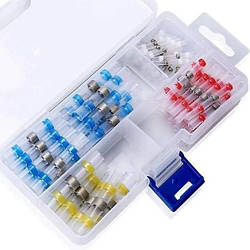 Термоукуслювальна гільза з приспівом термоусадка 0.25-6.0 мм PWR набір 100 шт (DR050755)