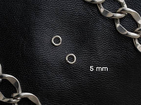 Кільце з'єднувальне. Колір "срібло". 5мм. 100шт/уп, фото 2