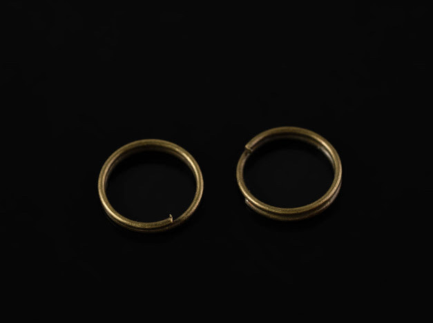 Кільце для ключів заводне. Колір "стара латунь". 10мм