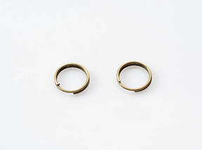 Кільце для ключів заводне. Колір "стара латунь". 10мм, фото 4