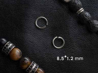 Перехідник для кілець.Колір "срібло". 8,5х1,2мм. 100шт/уп.