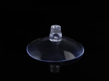 Присоска із силікону одинарна на скло, пластик і кахель діаметром 50 мм, прозора