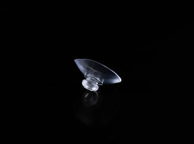 Присоска грибок із силікону, одностороння, прозора, кругла діаметром 30 мм для сувенірів