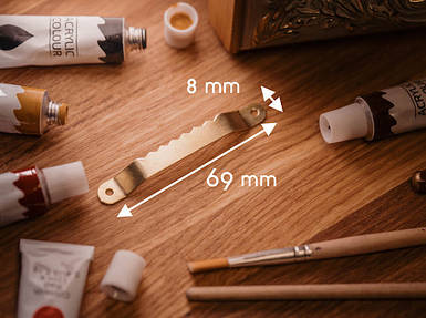 "Крокодил" для рамок. Колір "золото". 69х8мм