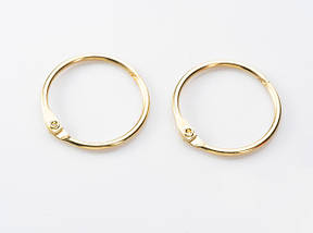 Кільце самозатискне. Колір "золото". 35мм, фото 4