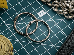 Кільце самозатискне. Колір чорний. 30мм, фото 2