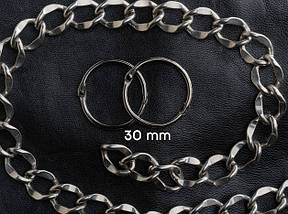 Кільце самозатискне. Колір чорний. 30мм, фото 3