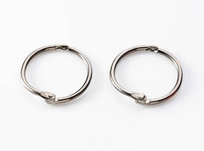 Кільце самозатискне. Колір чорний. 30мм, фото 4