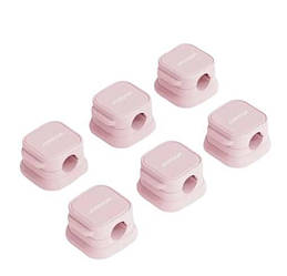 Фіксатор кабелю магнітний Joy 6 шт Pink