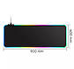 Ігрова поверхня з RGB-підсвіткою FeelTouch 900 x 400 x 4 мм Black, фото 5