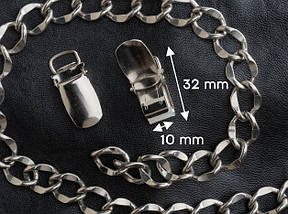 Затискач. 32мм. Під стрічку 10мм, фото 2