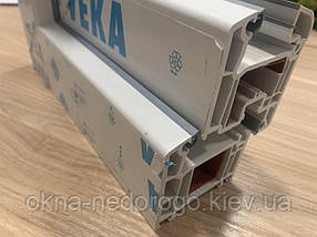 Тристулкові вікна Veka SoftLine 70 з фрамугою (2 відкривання), фото 6