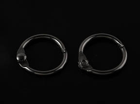 Кільце самозатискне. Колір "темне срібло". 20мм, фото 4