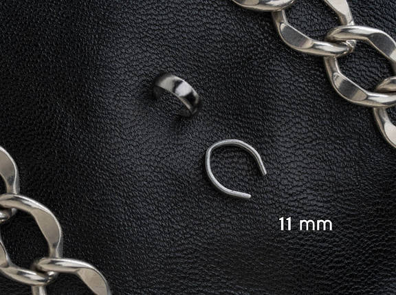 Кільце напівкругле з'єднувальне. 11 мм, фото 1