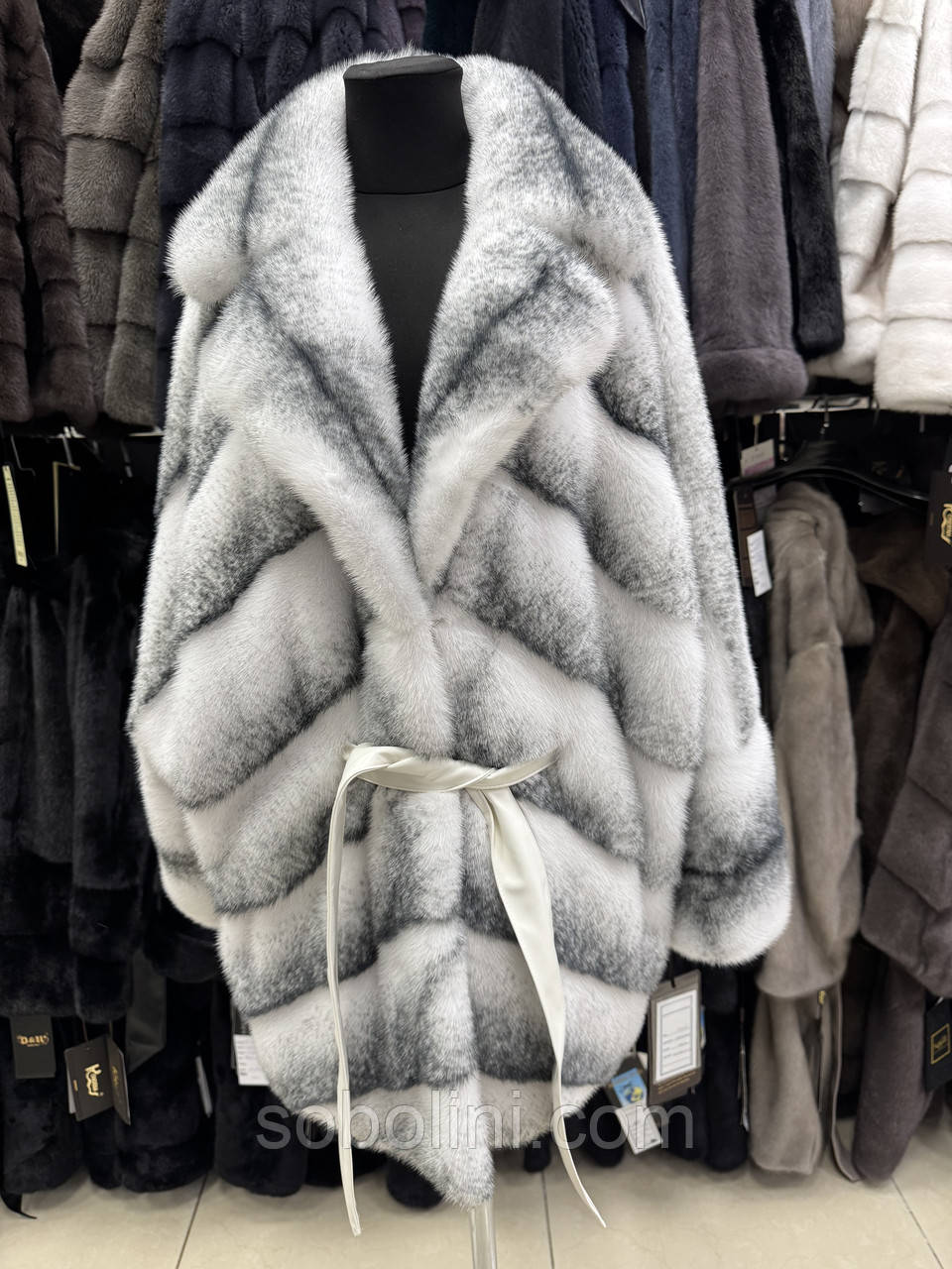 Шуба під пояс норочка хрестова, фото 1