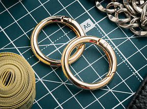 Кільце самозатискне. Колір "золото". 35мм, фото 3