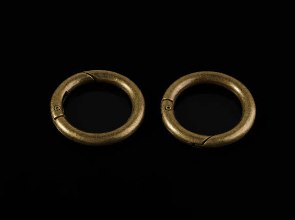 Кільце самозатискне. Колір "стара латунь". 34мм, фото 1