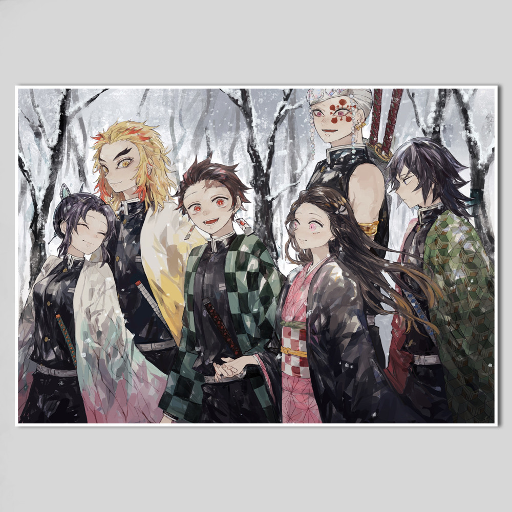 Плакат А4 Аніме Kimetsu no Yaiba 010
