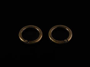 Кільце-самозатискач. Колір "стара латунь". 28мм, фото 5