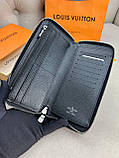 Органайзер сірий Louis Vuitton Zippy Damier Graphite гаманець чоловічий гаманець на блискавці якість преміум, фото 5