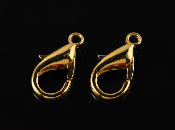 Карабін-з'єднувач. Колір "золото". 18мм, фото 1