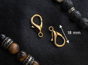 Карабін-з'єднувач. Колір "золото". 18мм, фото 2