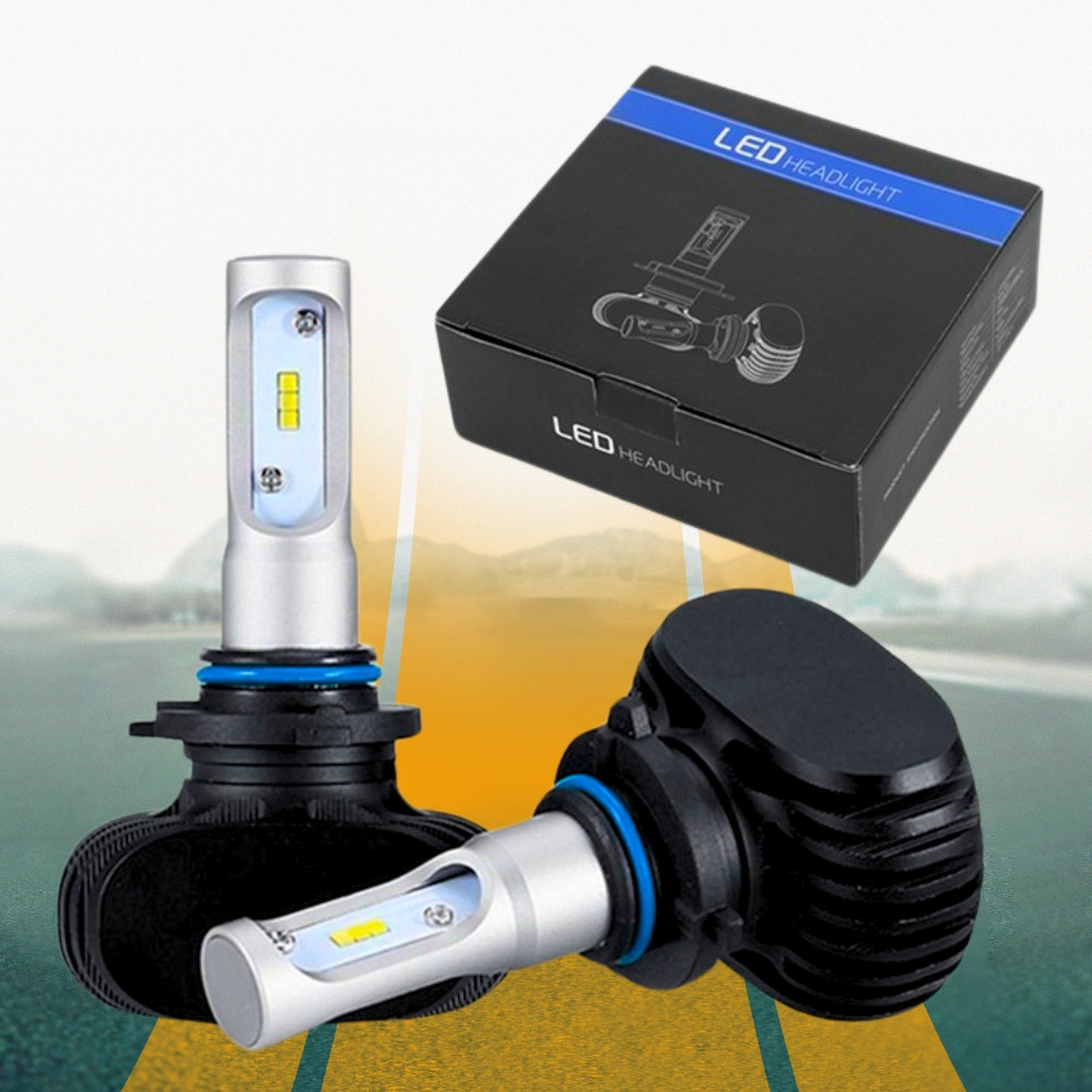 Світлодіодні LED лампи для фар S1 HB4 9006 Автомобільні лампи 2 шт в комплекті, фото 1
