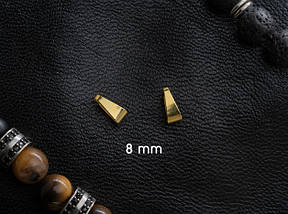 Перехідник-з'єднувач. Колір "золото". 8 мм. 100шт/уп., фото 2