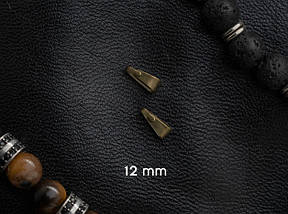 Перехідник-з'єднувач. Колір "стара латунь". 12мм. 100шт/уп., фото 2