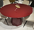 Стіл круглий поліуретановий МДФ TМ-200 Vetro, колір винний, фото 10