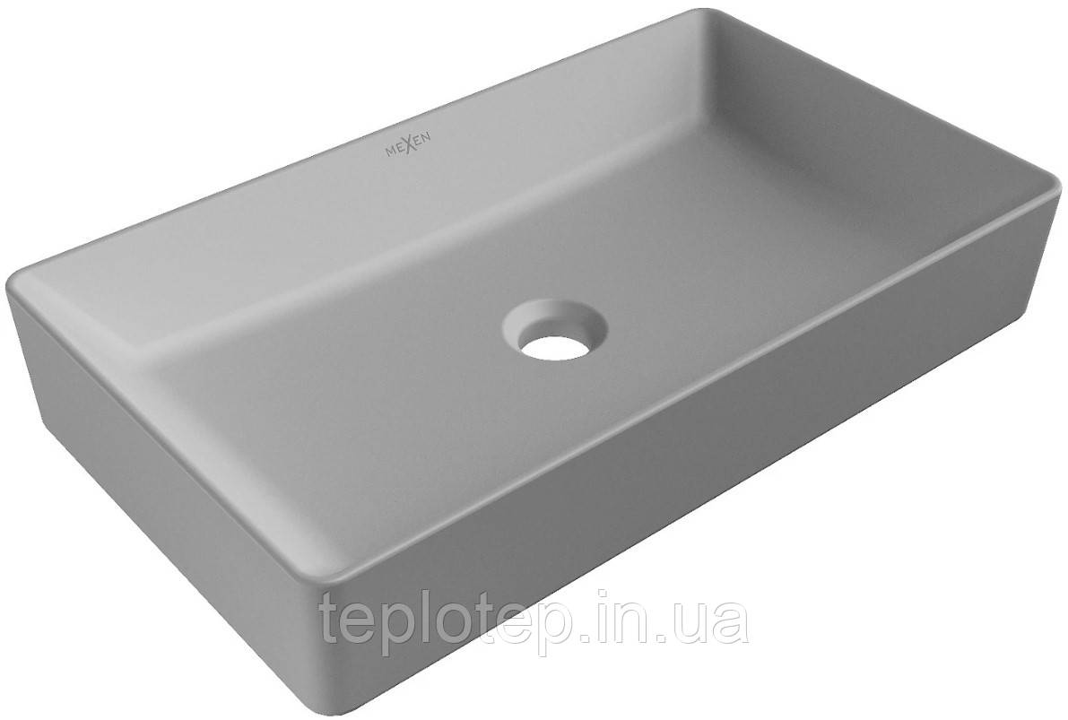 Умивальник (раковина) MEXEN NADIA 60 LIGHT GREY MATT сірий накладний