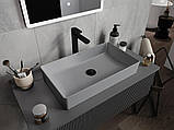 Умивальник (раковина) MEXEN NADIA 60 LIGHT GREY MATT сірий накладний, фото 3