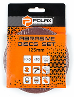 Шліфувальний круг Polax на липучці самозачіпній для болгарки 125 мм, зерно К40