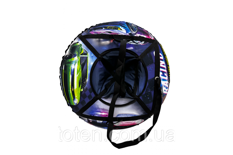 Тюбінг надувні санки ватрушка з камерою "Гонки" 120 см GT-120-7 топ, фото 1