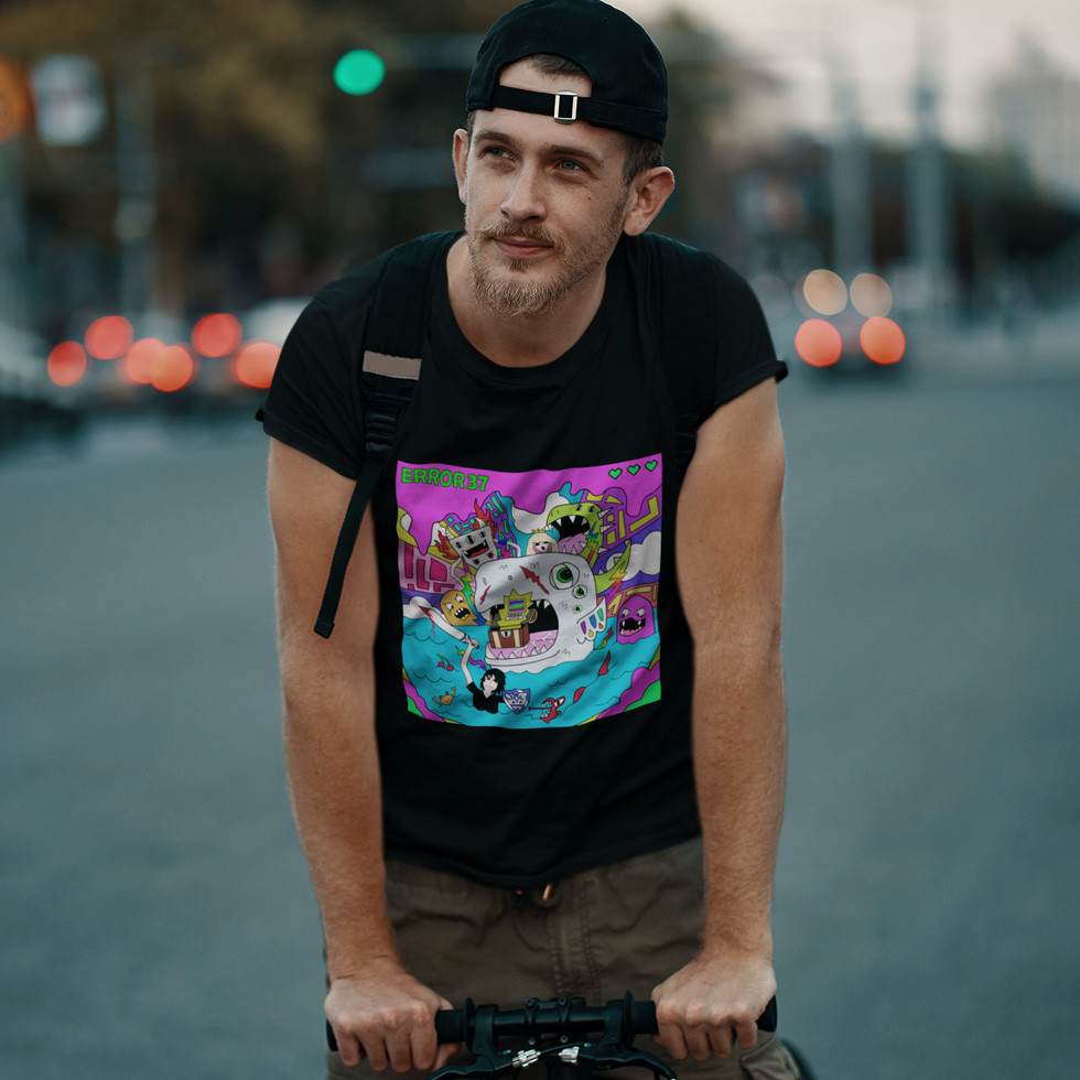 Футболка унісекс Error37 (EP) XS чорний, фото 1