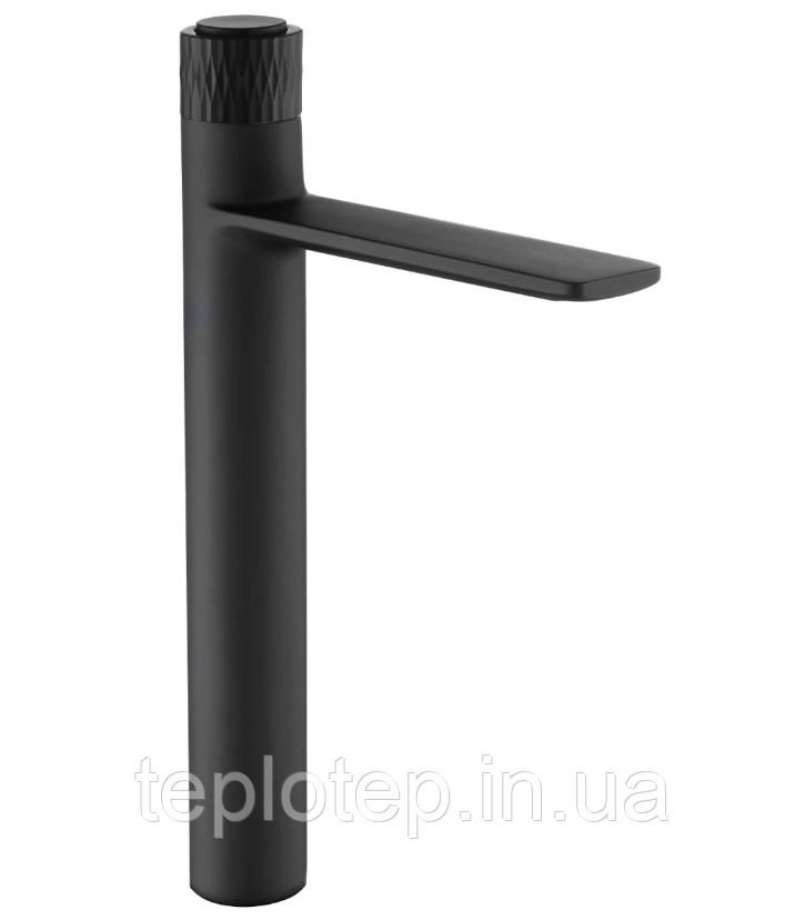 Змішувач для раковини (умивальника) MEXEN ZERO+ BLACK чорний високий