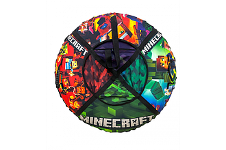 Надувні санки ватрушка з камерою "Майнкрафт" 120 см GT-120-11 топ