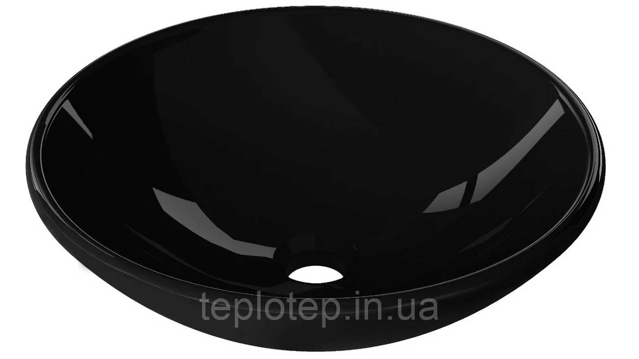 Умивальник (раковина) MEXEN MIRA BLACK чорний накладний